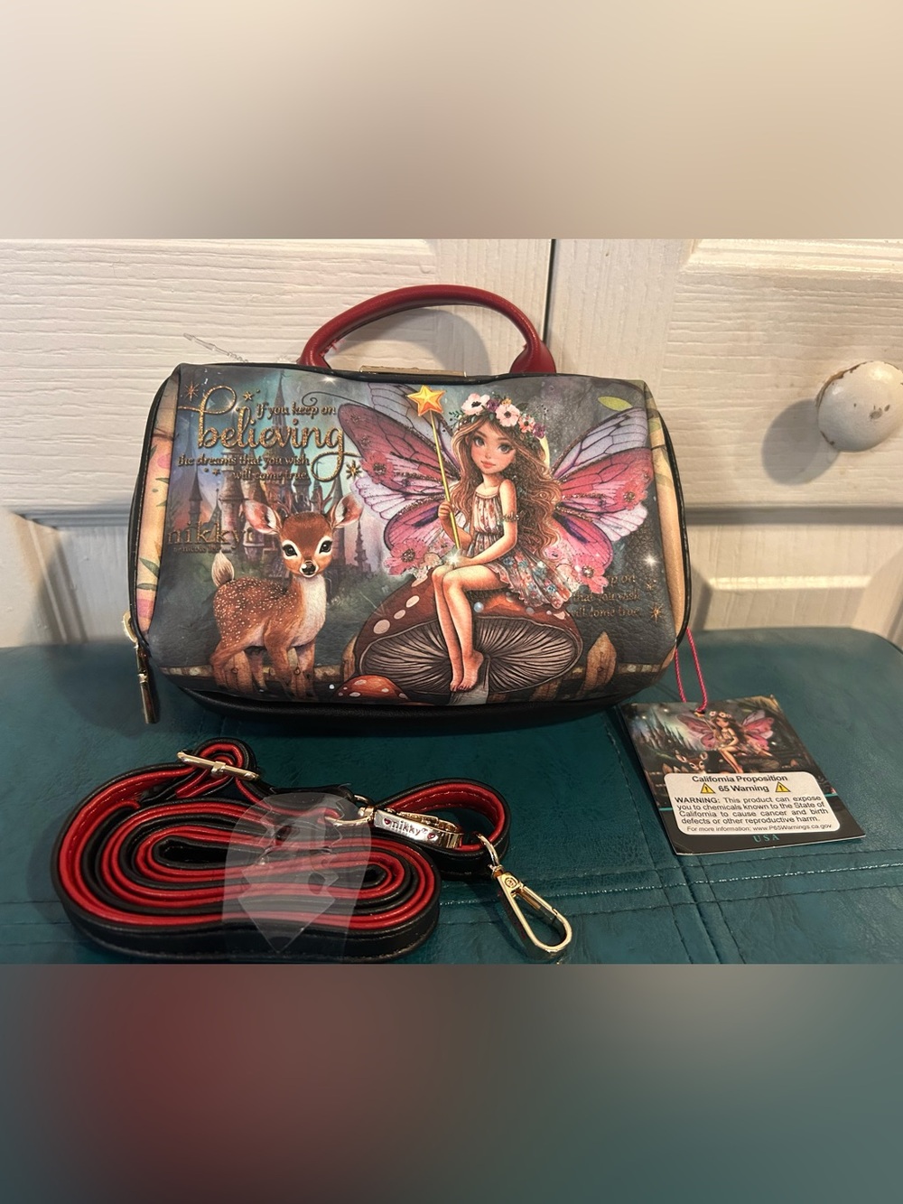 Nicole Lee Red-Handle Fairy Woodland Crossbody